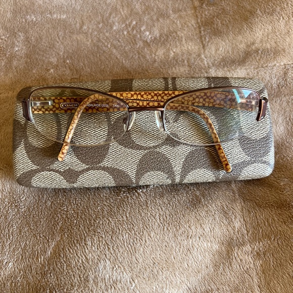 COACH “Adalaide” 223 Tan Eyeglasses Frame  51-18-135 - Picture 9 of 16